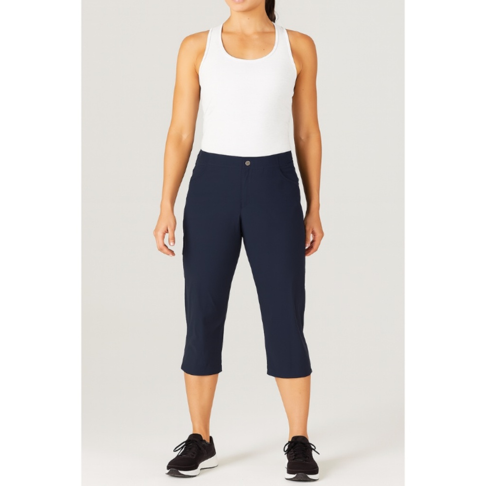 Patagonia Women's Capri Outdoor Pants Size 12 Mid Rise Black Activewear
